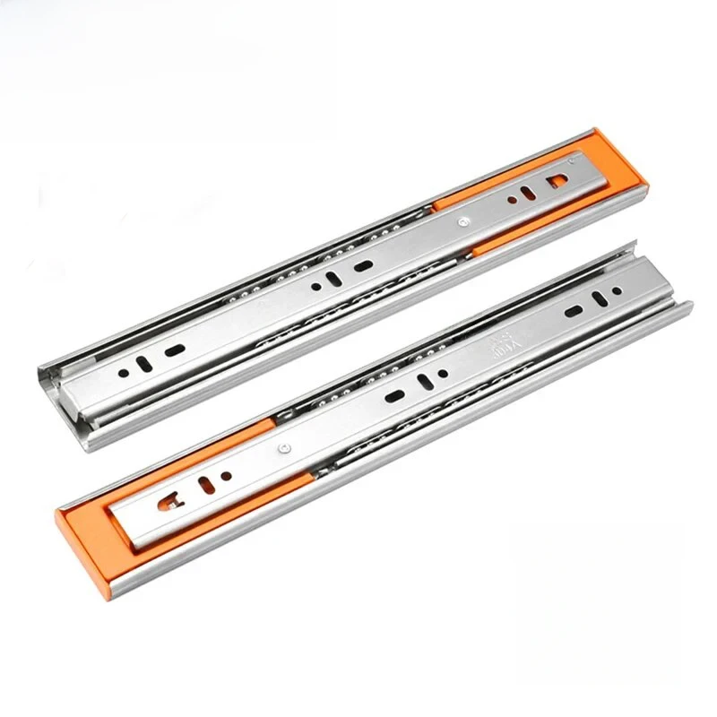 

Furniture Hardware Three-Fold Soft Close Keyboard Drawer Cabinet Track Guide Rail Sliding Three-Section Furniture Hardware