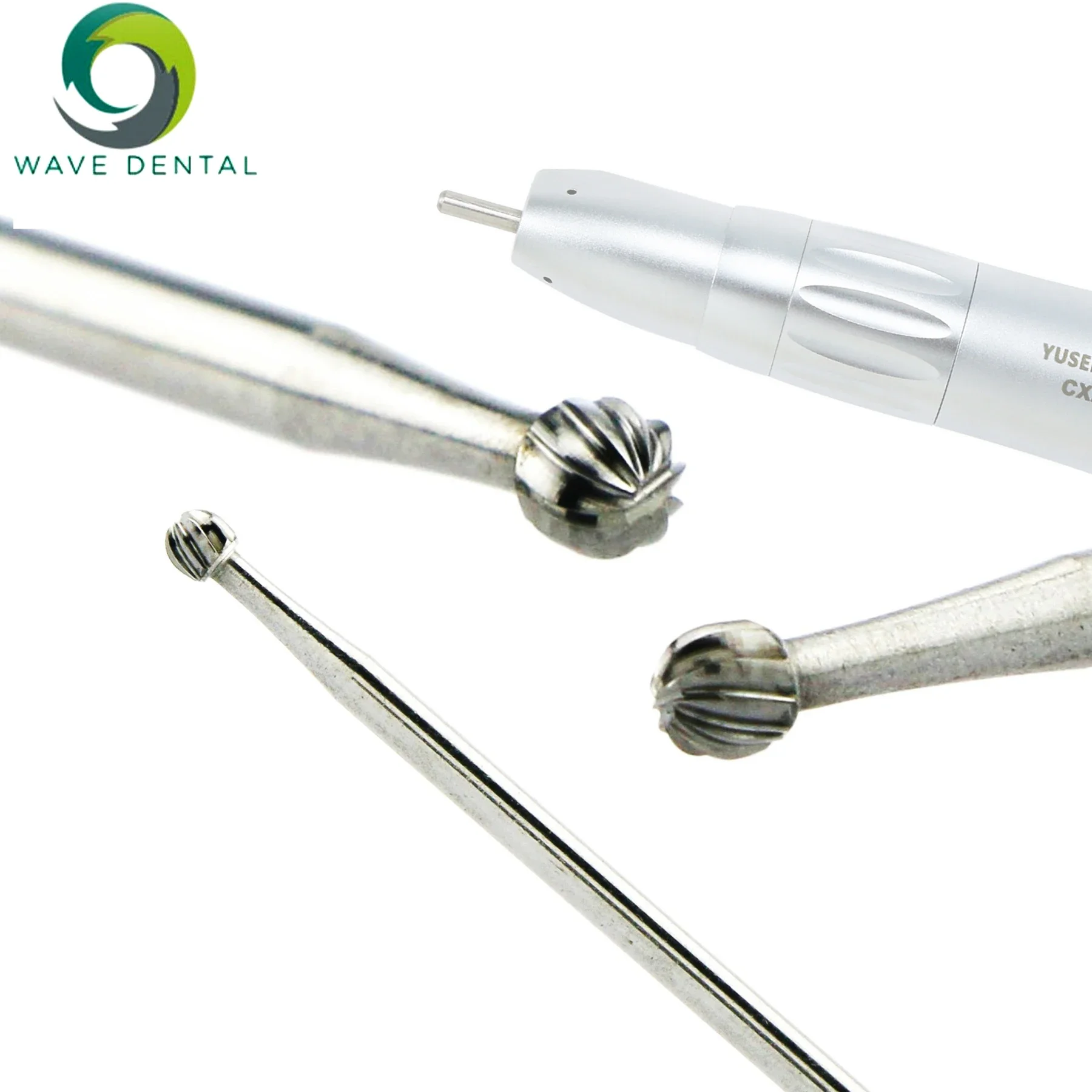 WAVE Dental Burs Dentistry Drills Dental Tungsten Carbide Burs For Straight Nose Cone Low Speed Handpiece HP 2.35mm 5Pcs/Pack