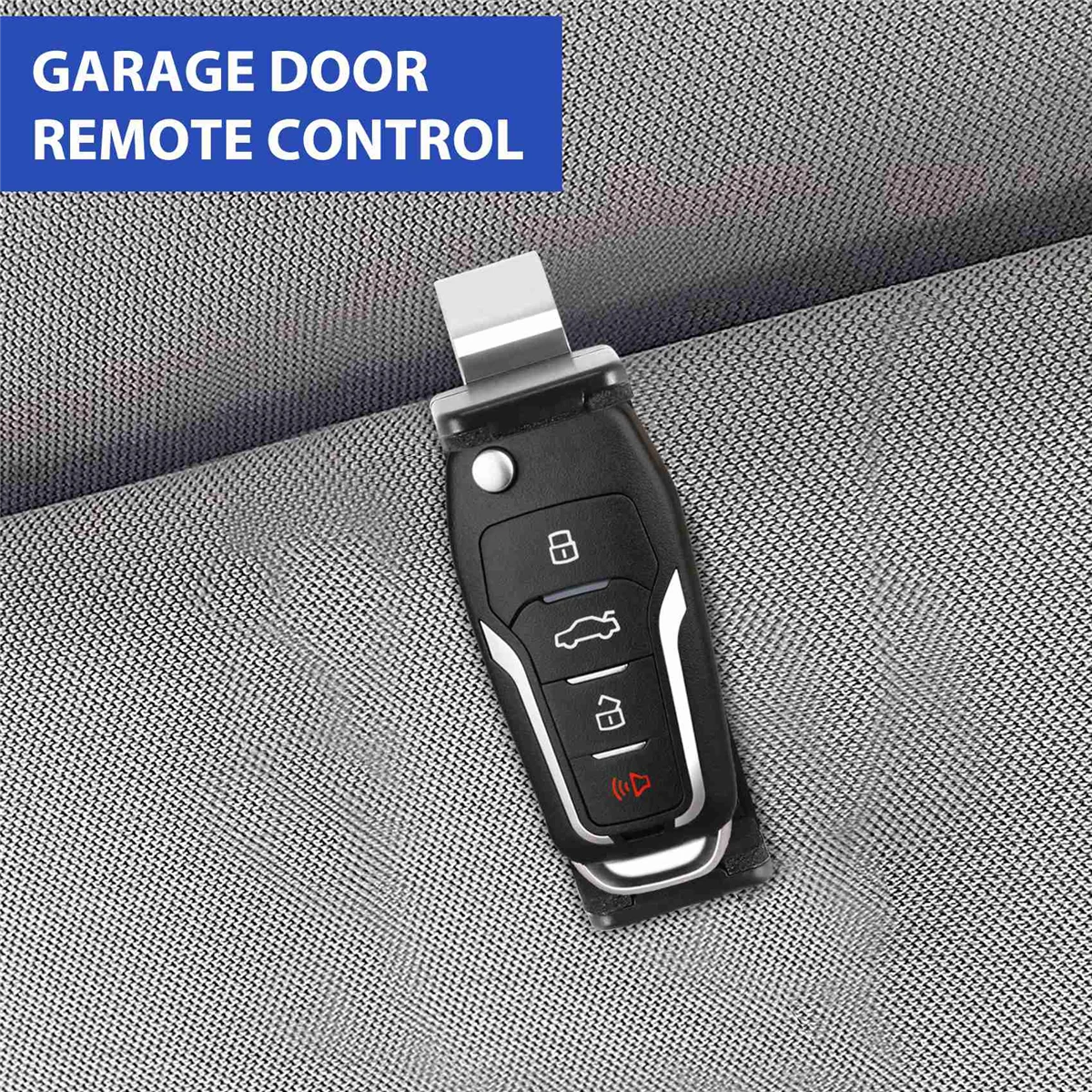 5Pcs Universal Garage Door Gate Remote Control Transmitter Key Fob Car Sun Visor Bracket / Clip 50-70mm