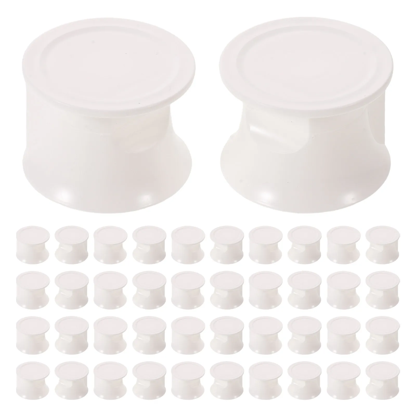 50Pcs Toothpaste Cap Flip Top Plastic Screw-in No Mess Leakproof Cover for Travel Home Bathroom Accessories Toothpaste Dispenser
