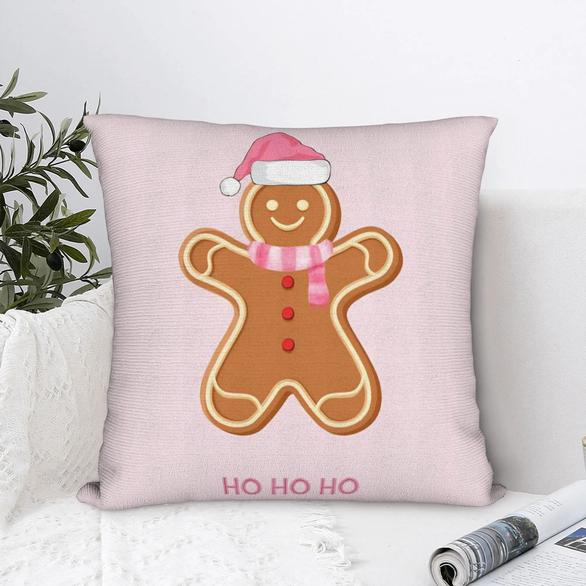 عيد الميلاد الزنجبيل كيس وسادة غطاء وسادة مضحك مريح سادات ل أريكة الأريكة سرير غرفة المعيشة #2