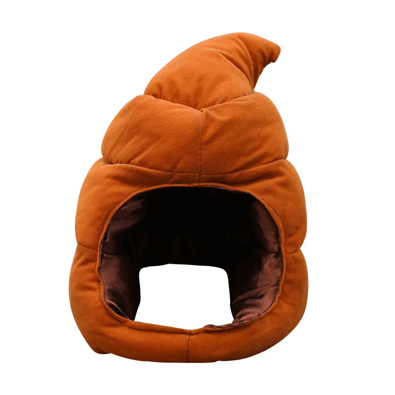 Poop Head Cover Cute Quirky Poop hat Winter Warm Sand Sculpture Photo Funny Cartoon Oddball Poop Cap Funny Hat