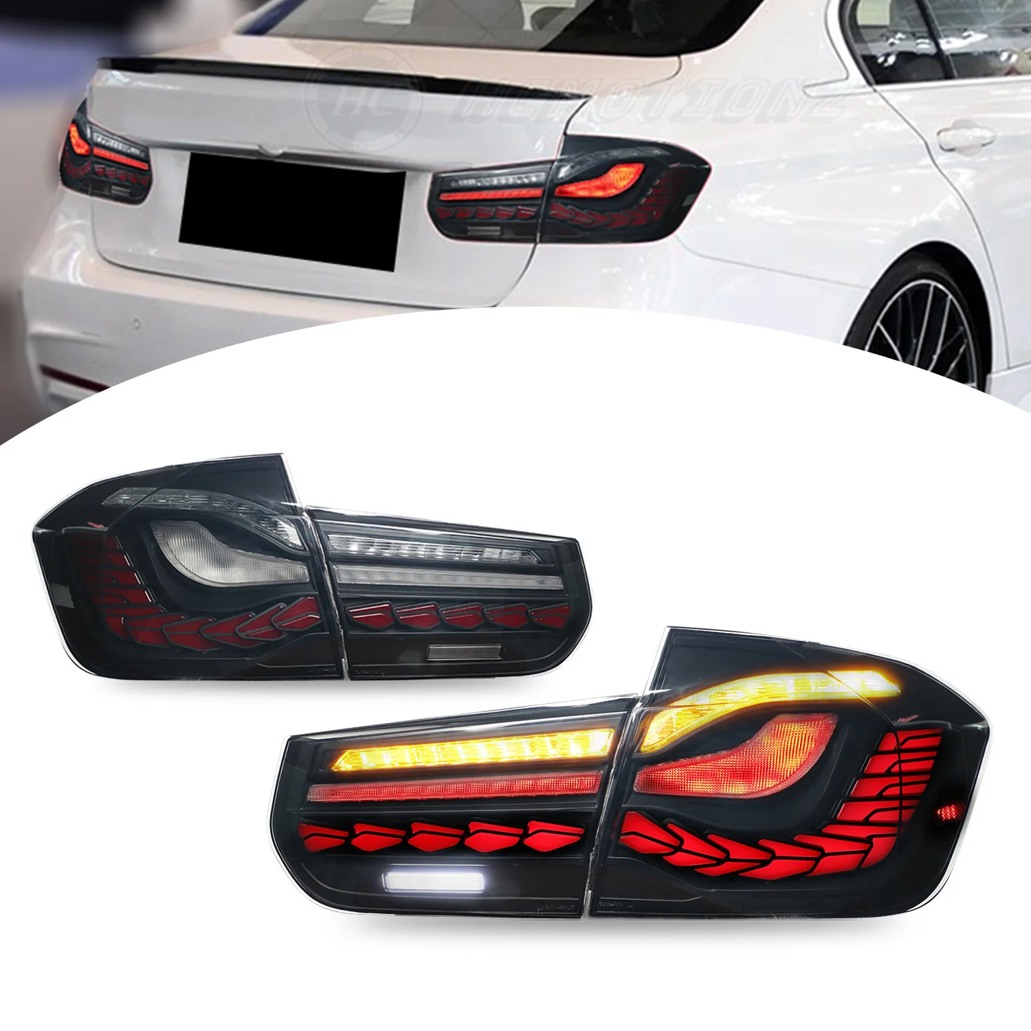 

For BMW 3-SERIES F30 F80 2013-2018 Taillights Led Lights Tail Lamp Assembly Brake Reverse Dynamic Turn Signal Car Lights 12V