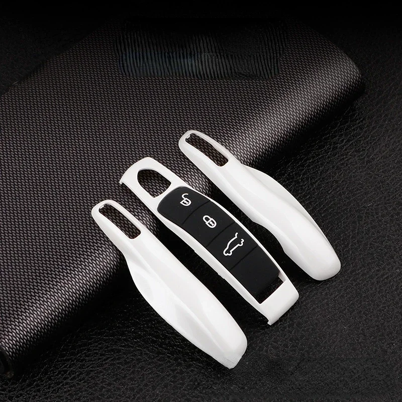 Coque de protection pour clé de voiture Porsche Panamera Spyder Carrera Macan Boxster Cayman broderie enne 911 970 981 991