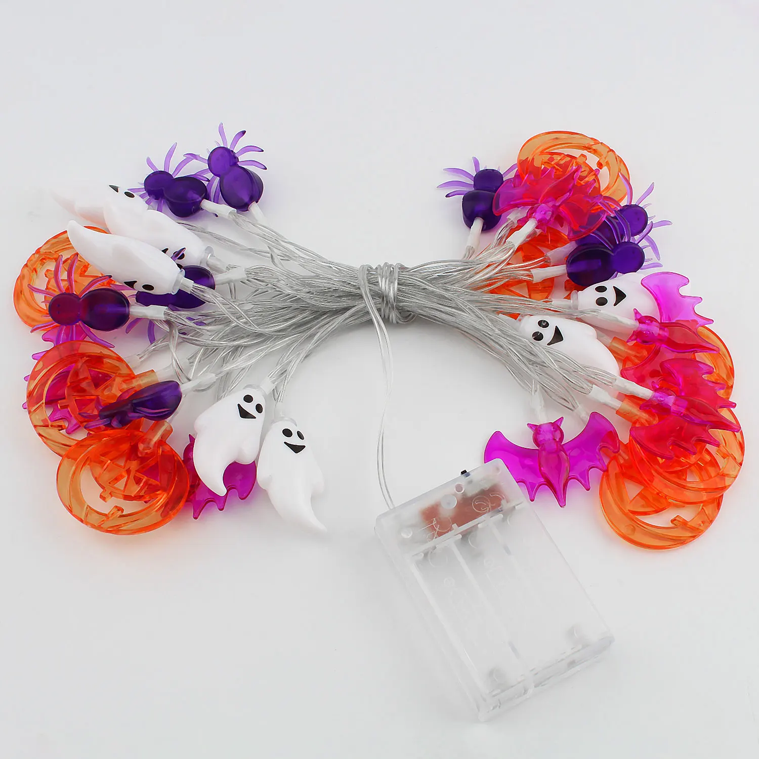 할로윈 LED 스트링 조명 호박 거미 박쥐 유령 패턴 30LED 요정 빛 문자열 침실 휴일 파티 할로윈 장식