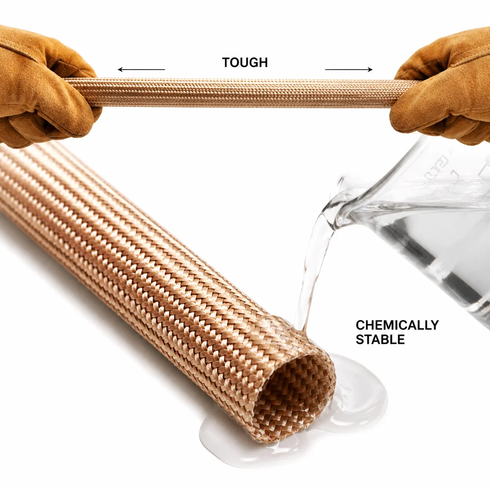 1/2/3/5/10M 800 degree fiberglass sleeve ID 1-30mmFlame retardant pipeline high-temperature protective cover