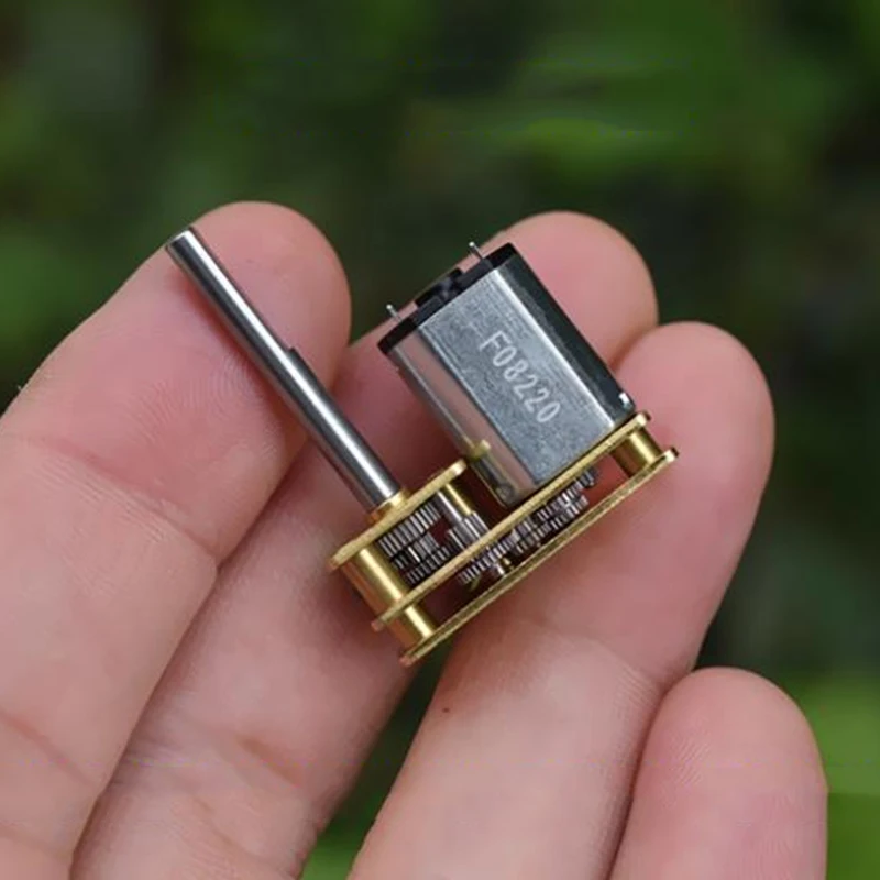 Mini N20 Full Metal Gear Motor DC 5V 6V 110RPM Slow Speed Inverted Shaft Micro Gearbox Gear Reducer Motor DIY Robot Toy Model
