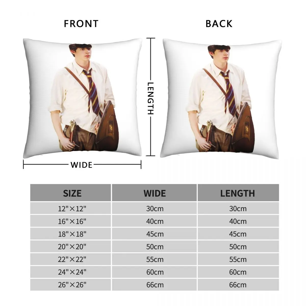 EDMUND PEVENSIE Narnia Pillowcase Polyester Linen Velvet Pattern Zip Decor Pillow Case Car Cushion Cover 18