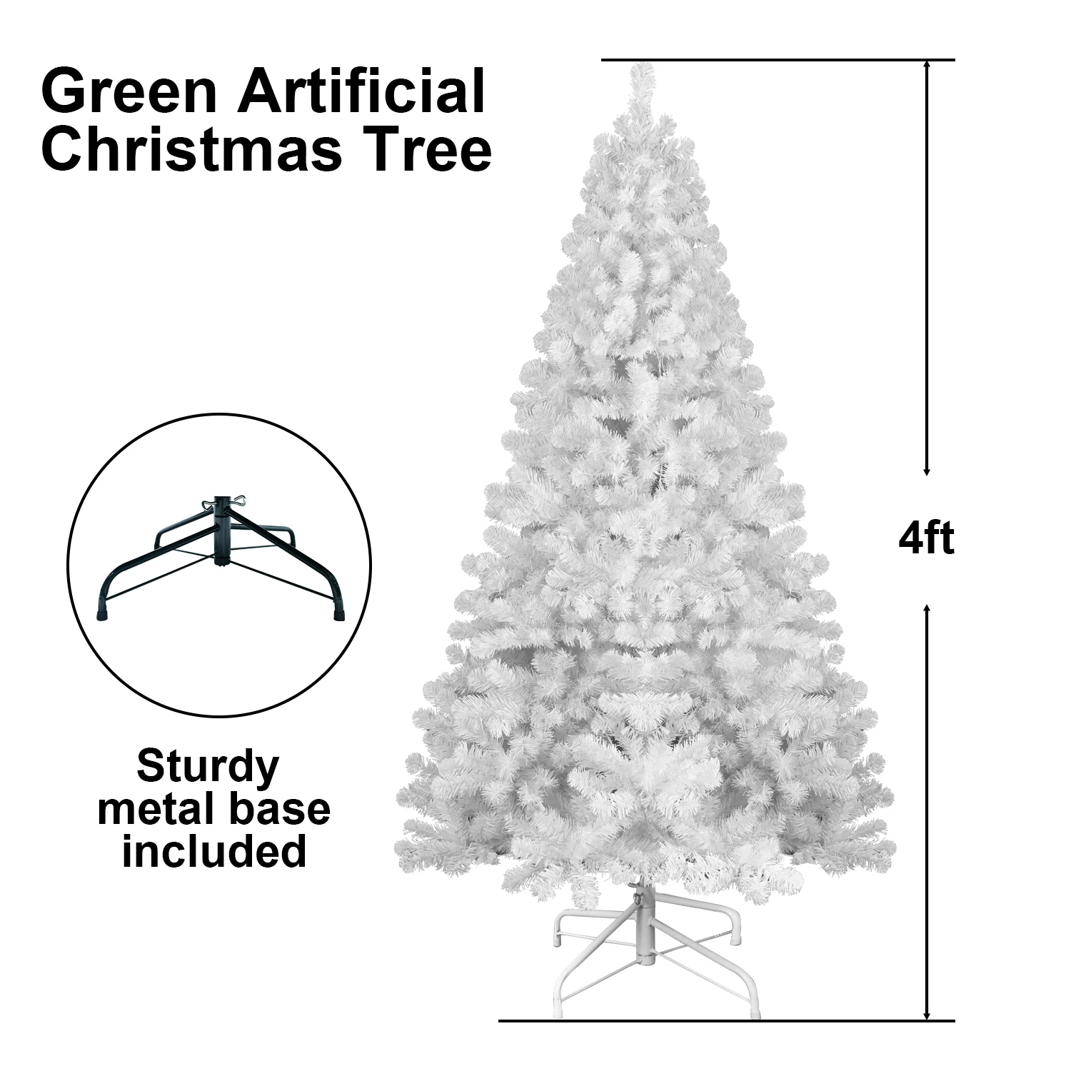 4/5/6/7/7.5/8/9FT Artificial Christmas Tree 328 Branch Tips PVC Holiday Decoration Xmas Tree for Home / Office / Party NO Light