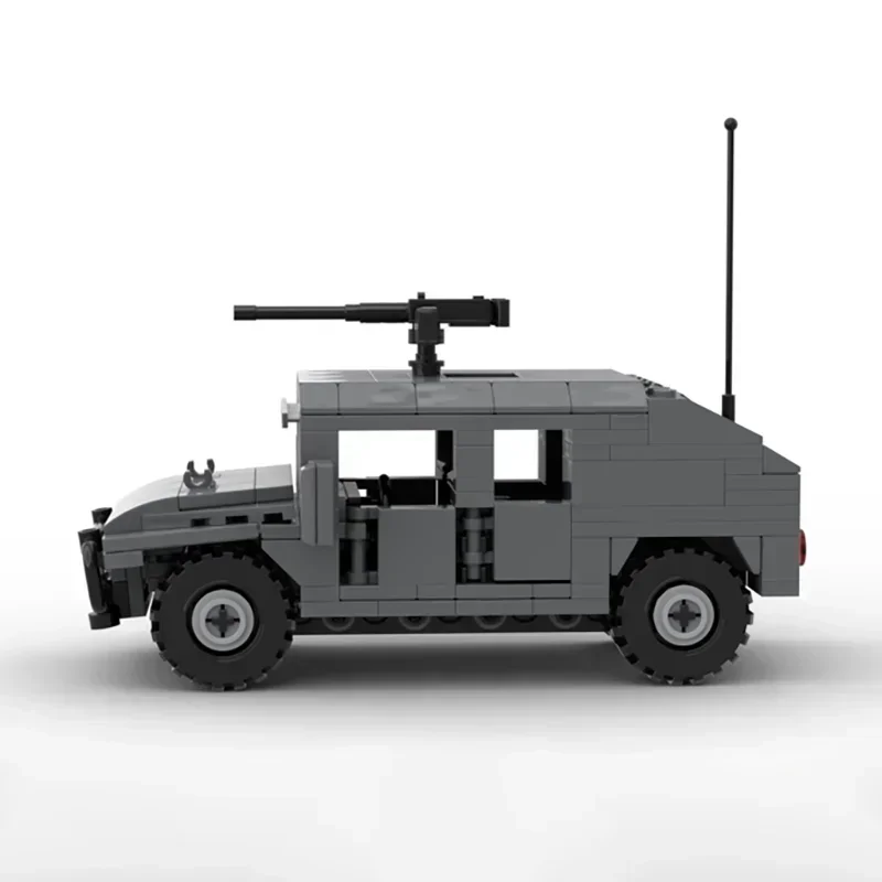 Moc cegły budowlane wojskowy Model ciężarówki HMMWV M1025 technologia pojazdu klocki modułowe prezenty zabawki świąteczne zestawy DIY montaż