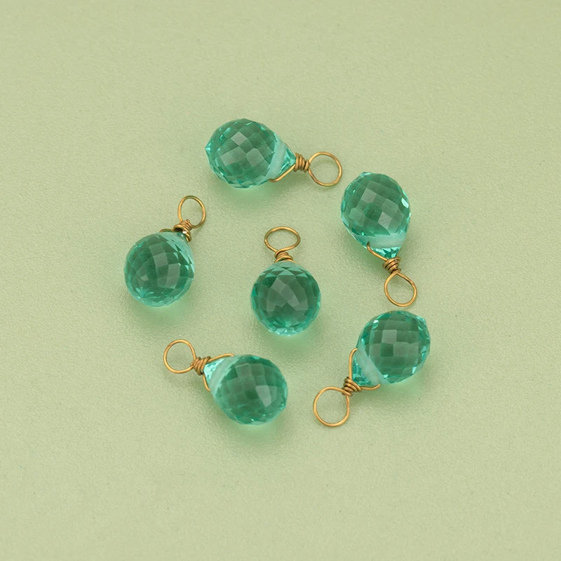 assoonas, 4 Stück/Set, MH36, Schmuckzubehör, Edelstahl-Kappenring, Glas, handgefertigt, Anhänger, Schmuckherstellung, DIY-Anhänger – Detail 8