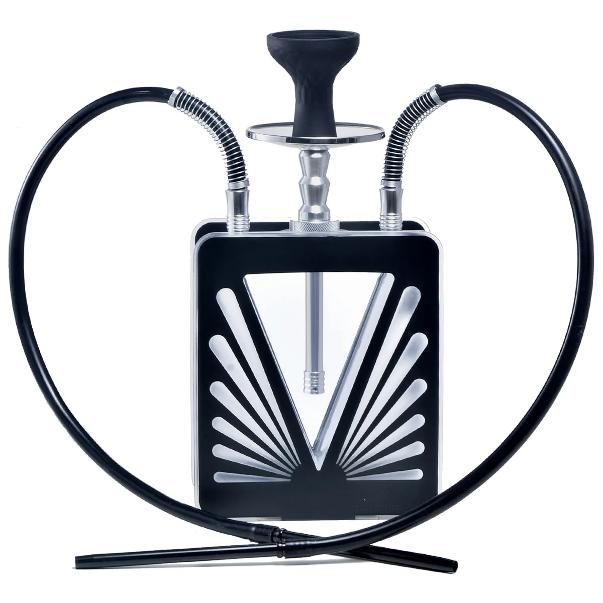 Acrylic Arabic Hookah Complete Set with 2 Hookah Hose Led Light Silicone Shisha Bowl Sheesha Chicha Cachimba Narguile for Smoke