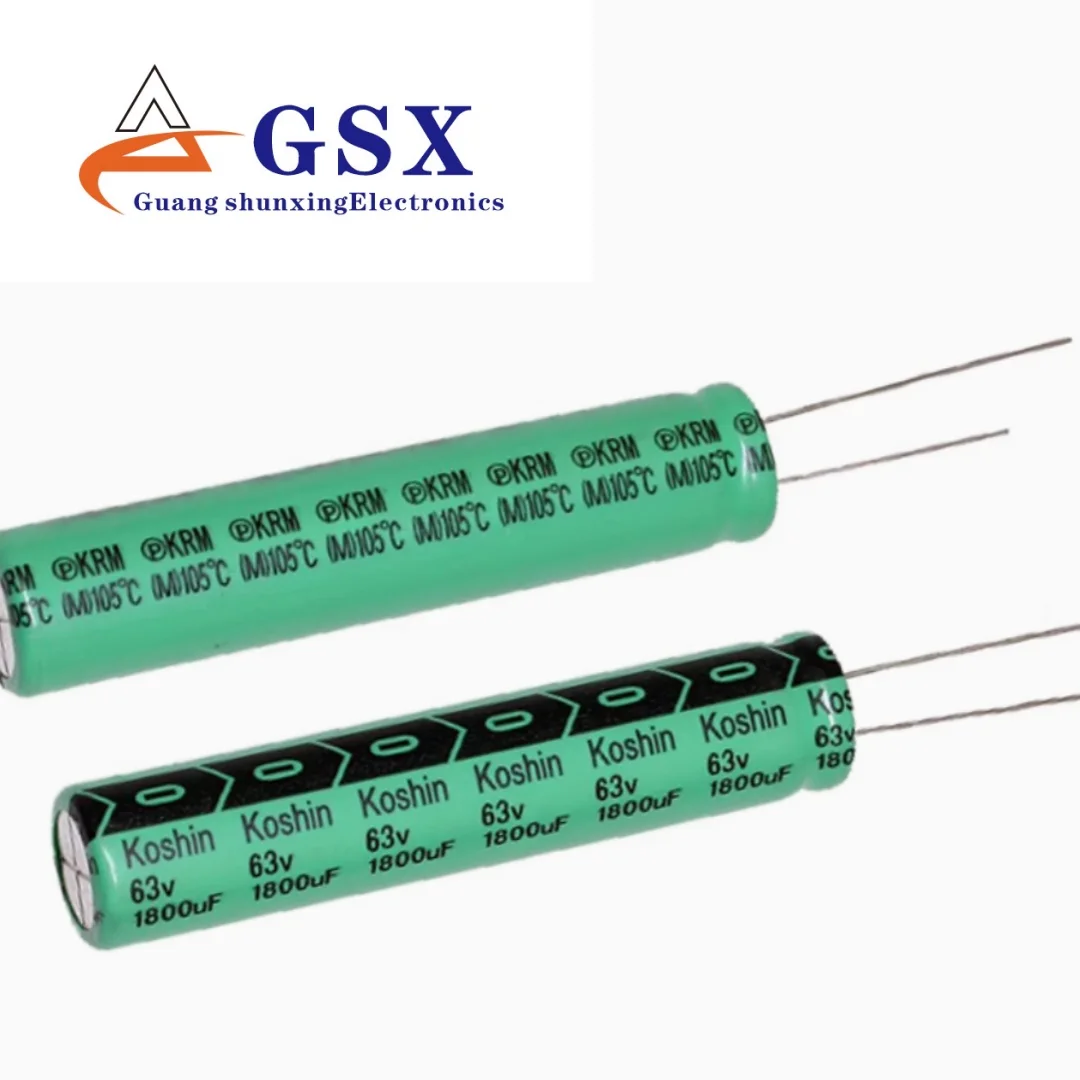 

Brand new original genuine imported aluminum electrolytic capacitor 63v1800uf 12.5 * 60 Dongjia KRM 105 degrees