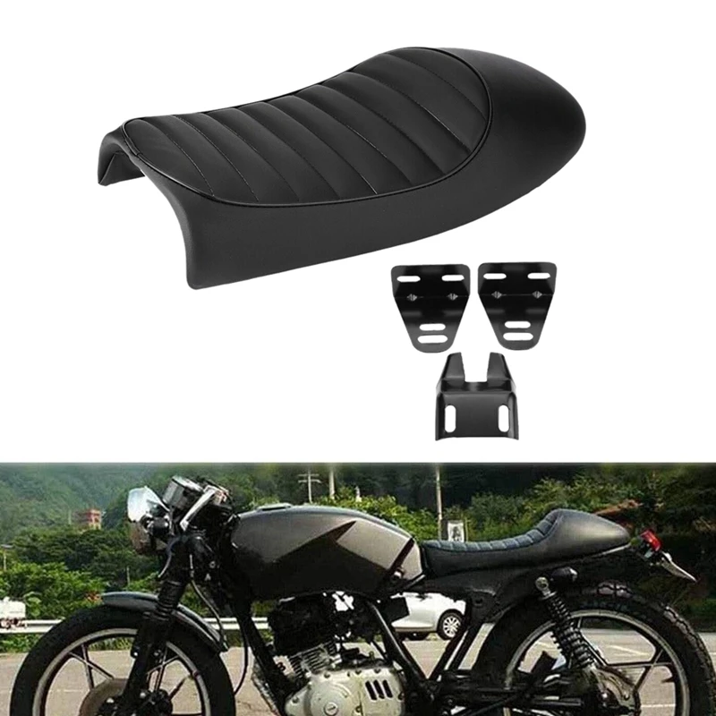 Cafe Racer Motorcycle Seat Hump Saddle For Suzuki GS Yamaha XJ Honda CG125 CB350