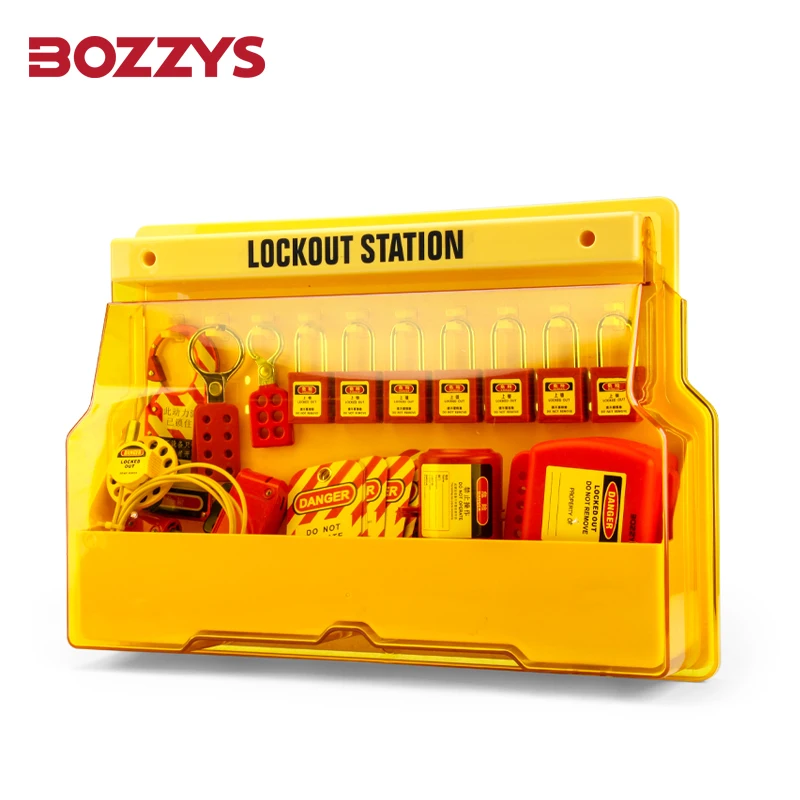 BOZZYS Hot Selling Lockout Tagout Station Kit for OSHA-compliant Lockout Safety Program Suitable to Overhaul of Equipment