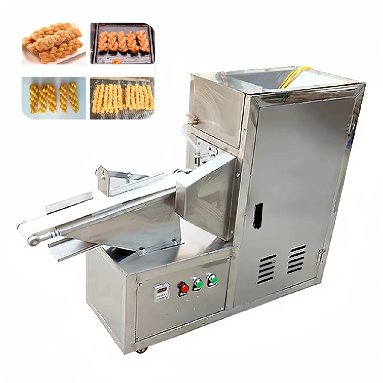 Multifunctional automatic fried dough twist machine