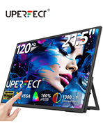 UPERFECT 21.5“ 120Hz Touchscreen Computer Monitor 1080P w/VESA Kickstand HDR Speakers USB C Mini HDMI Portable Dispaly For PC