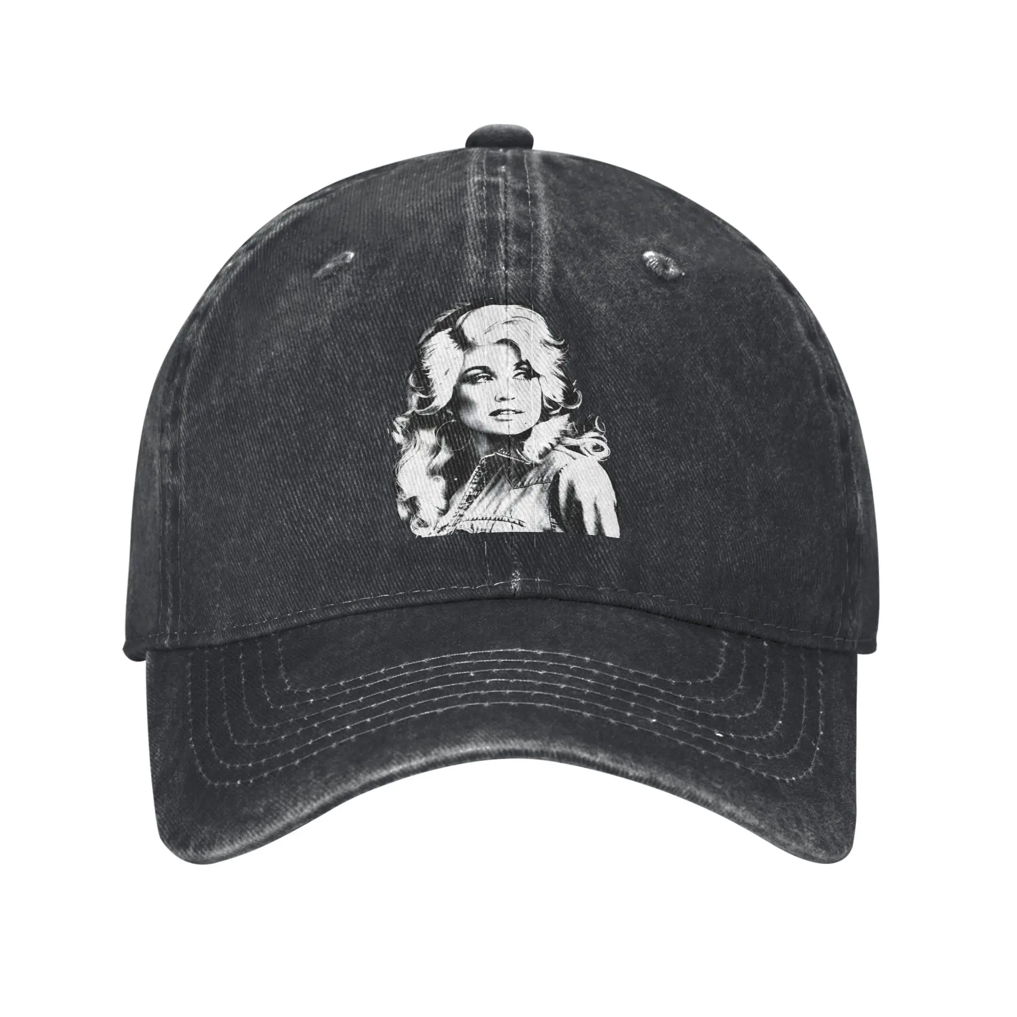 Singer D-Dolly Parton Baseball Caps Vintage Distressed Washed  Snapback Cap Men Women Summer Adjustable Caps Hat