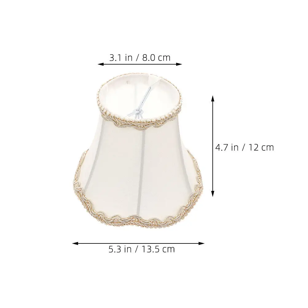 2Pcs Soft Diffusing Fabric Lampshade Universal Lamp Shade for Ceiling Pendant Table Lamp Chandelier Dining Room Bedroom Decor