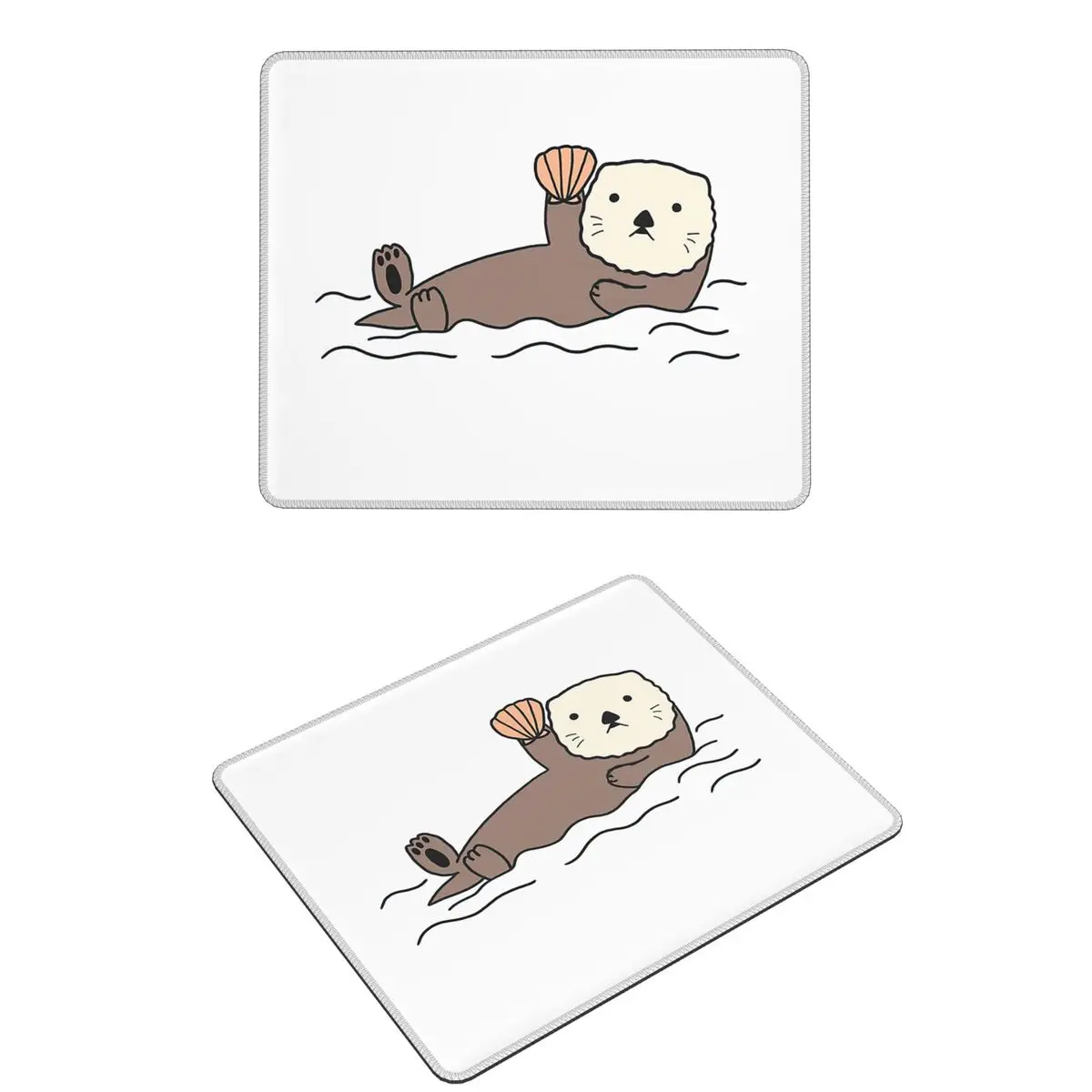 Bonito mar lontra balde hat40 mouse pad teclado do computador mouse tapete gamer portátil mesa tapetes de mesa de escritório