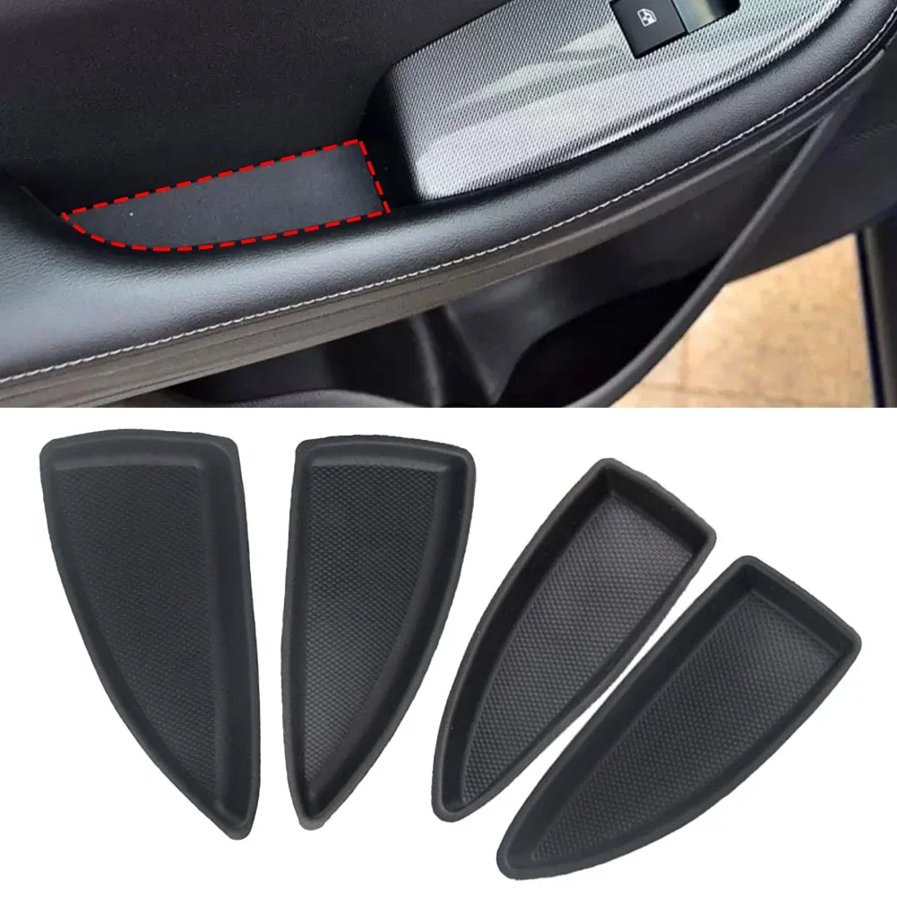 Car Door Inner Handle Pad Inner Handle Door Slot Gasket Cap Left Right Front/Rear Black for Chevrolet Malibu XL