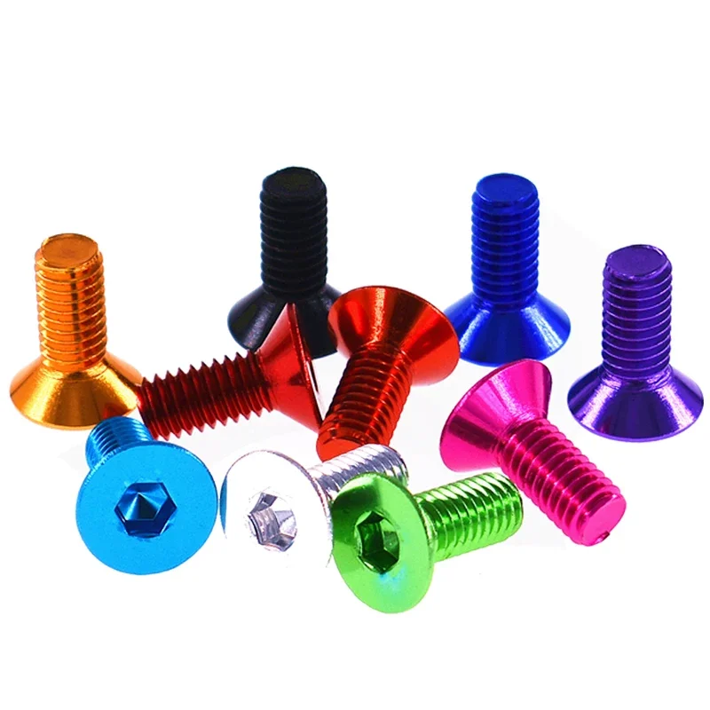 AliExpress GooBetter 10Pc Colour Anodized Aluminum Allen Screw M3 M3.5 M4 M5 M6 Hexagon Hex Socket Countersunk Head Bolt for Bike Motorcycle RC Drone
