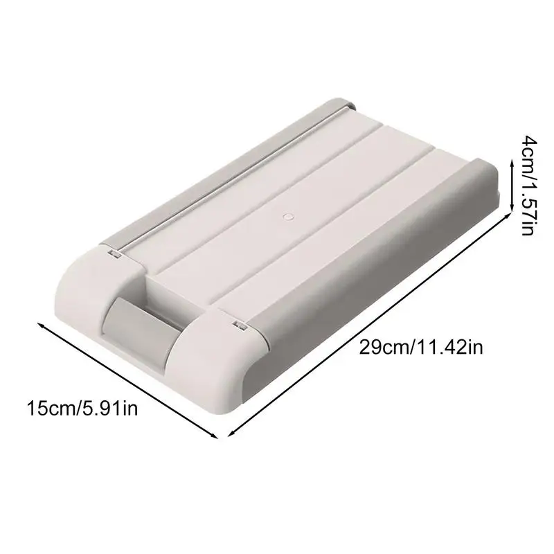 Storage Organizer For Under Desk Self-Adhesive Under Desk Storage Container Attachable Desk Organizer Under Shelf Drawer Pull