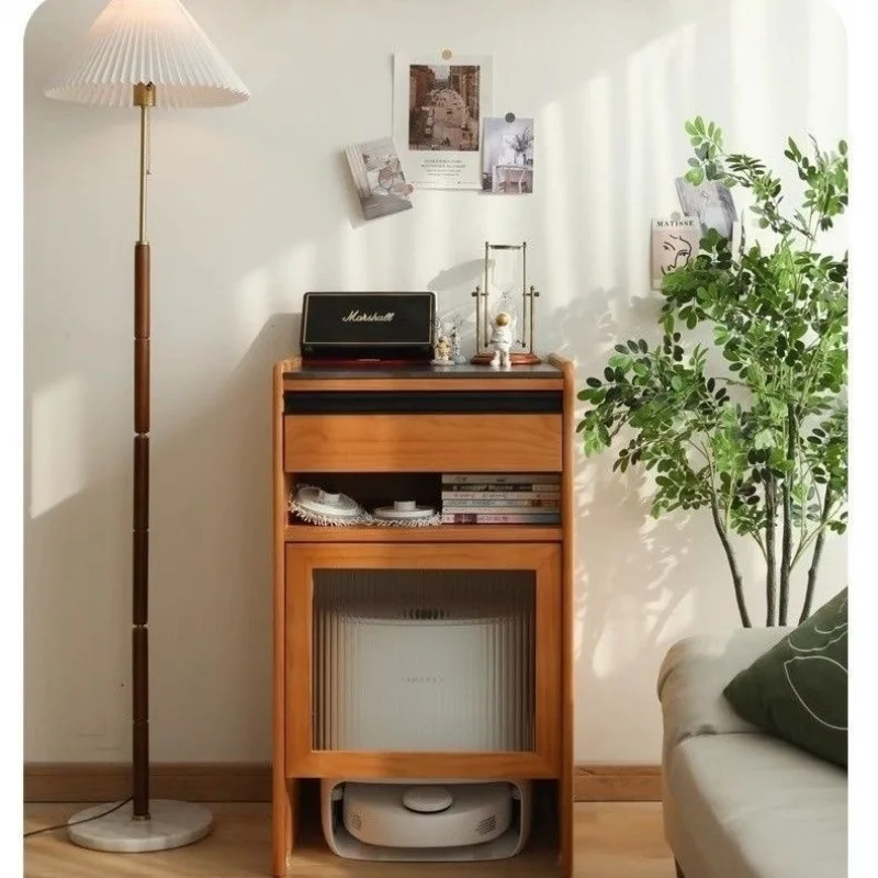 Sweeping robot storage cabinet bedside table housekeeping cabinet storage multi-functional floor cabinet