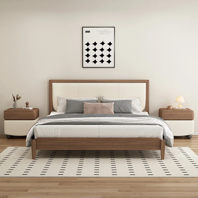 تصميم إبداعي على طراز القرون الوسطى من الخشب الصلب بجانب السرير، خفيف فاخر لغرفة النوم الراقية، خزانة تخزين منزلية صغيرة بجانب السرير