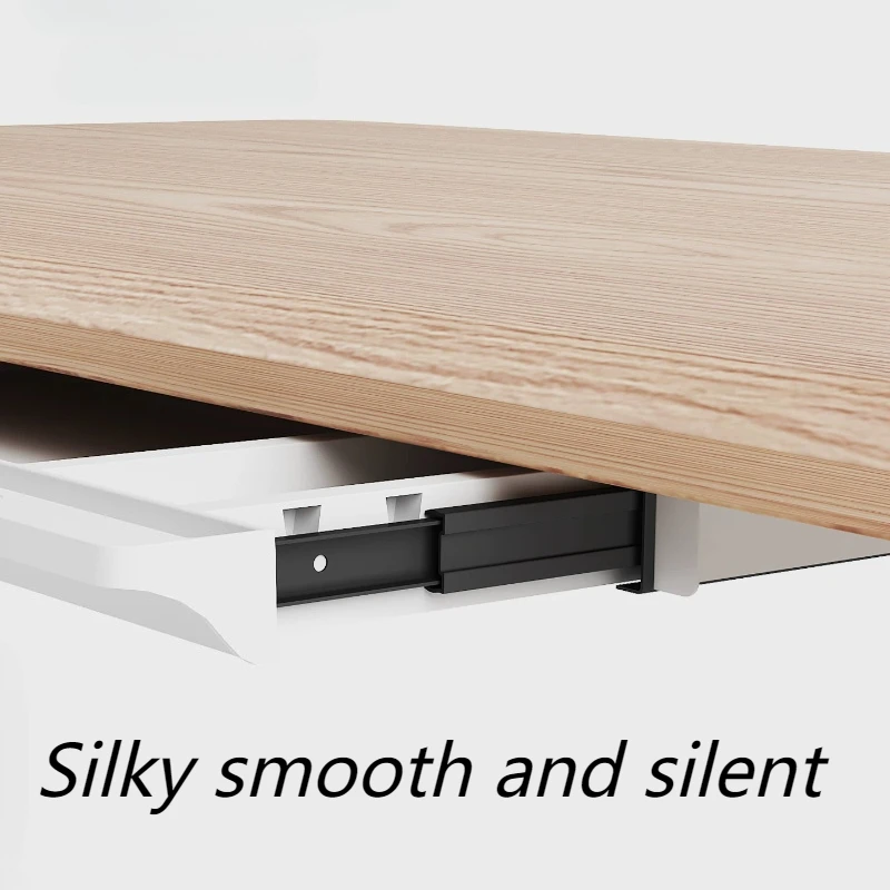 Hide Under Table Drawer Silent Height-adjustable Desk Storage Drawers Office Household Computer Desks Drawer Organizer Drawers