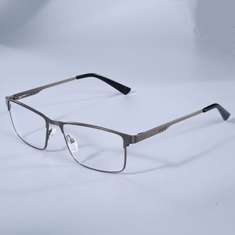Mai Blume Vollformat Metall Lesebrille Für Männer Oversize Brillen Männer Platz Anti Blaues Licht Brillen + 75 + 125 + 175