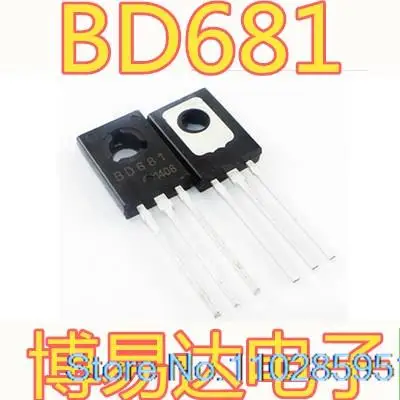 

20PCS/LOT BD681 TO-126 100V/4A/40W NPN