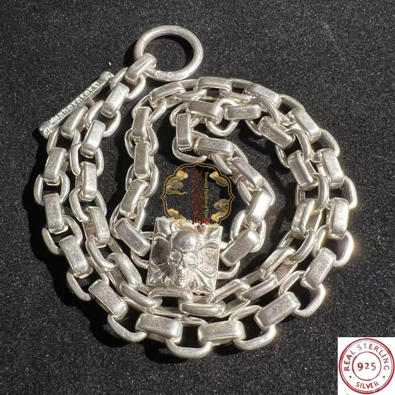 925 Silver Handmade Miao & Tibetan Silver Necklace, Rare Chinese Ethnic Jewelry, Noble Gift for Special Occasions