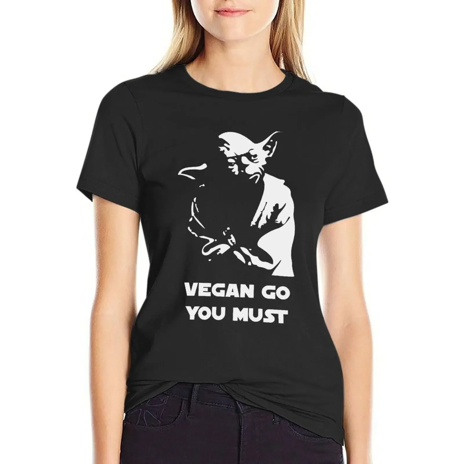 

Vegan Go You Must T-Shirt summer clothes shirts graphic tees kawaii clothes Womens graphic t shirts