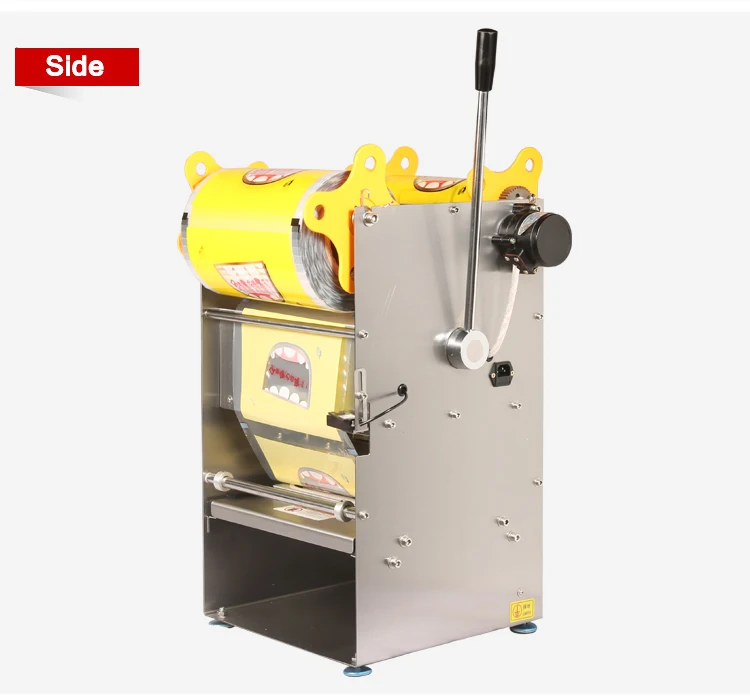 customized Fresh Locking Box Sealing Machine for Plastic Lunch Boxes Semi-Auto Fast Food Takeaway Packaging Film Kitchen Applian 3