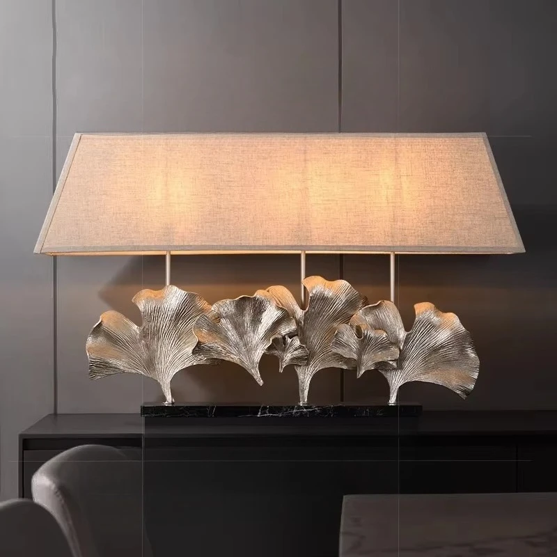 

Brass modern lamp luxury simple hotel villa living room table lamp
