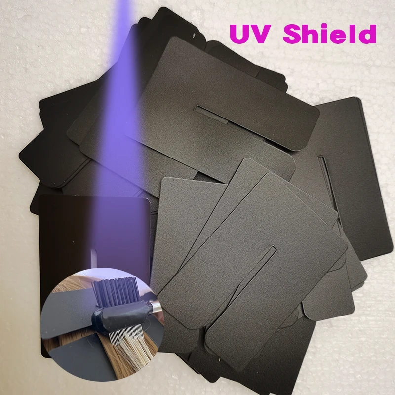 Hair Tools UV Light Guard Sheet Hair Extensions Heat Protector Uv Shields Hair Extend Insulation Sheets for UV Light Extensions