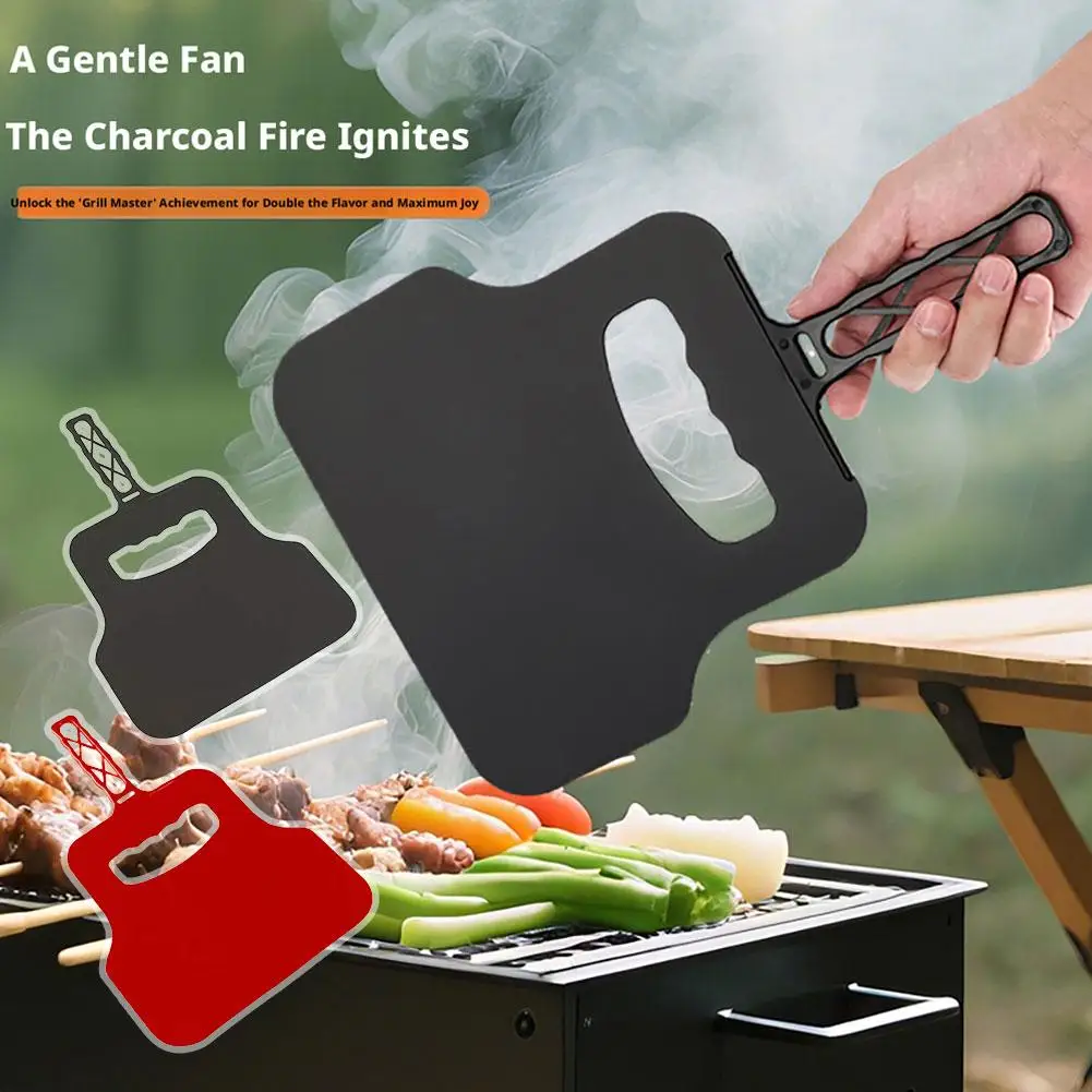 Barbecue Fan BBQ Hand Crank Blower Tool Portable Barbecue Manual Fan Outdoor Cooking Flame Blower for Fire Aid