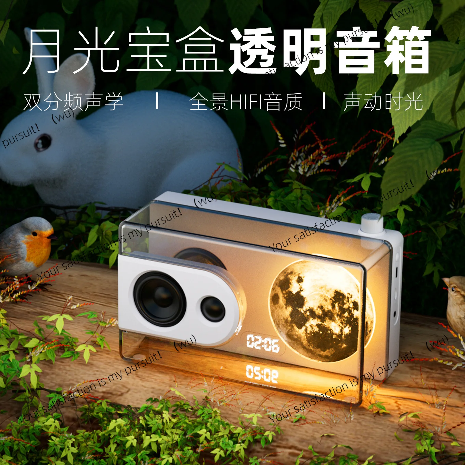 Altavoz Bluetooth M6 Moonlight Treasure Box, Audio inalámbrico de escritorio, luz ambiental, conveniente, sentido avanzado, creativo