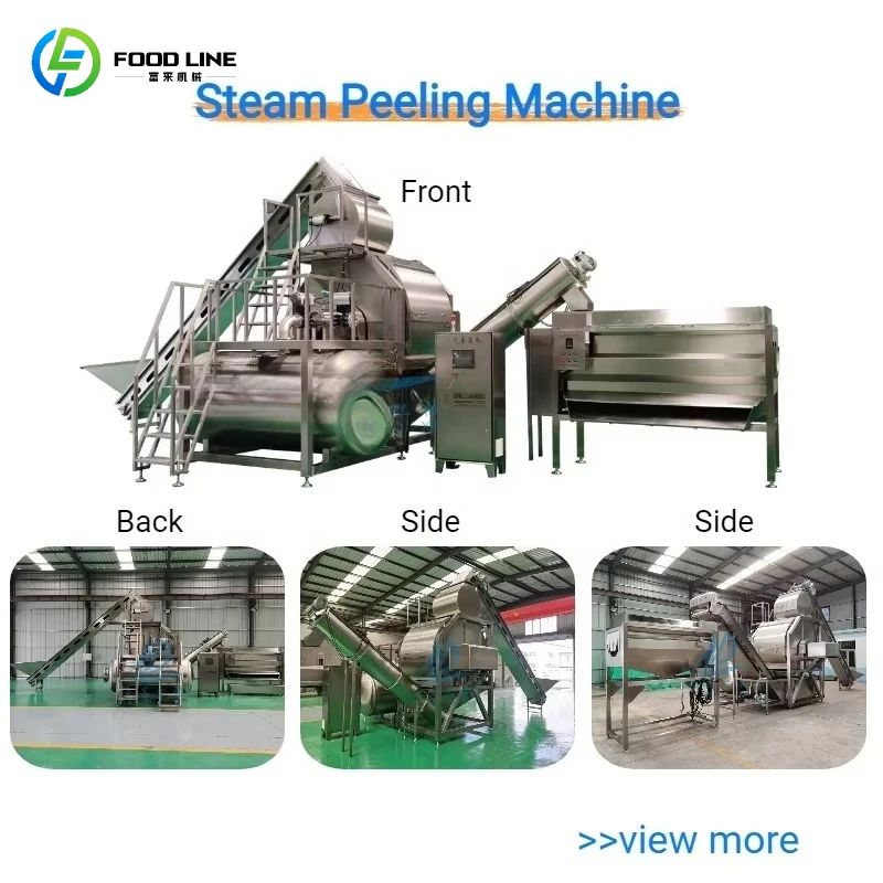 Customizable High-efficiency and High-yield Potato and Cassava Steam Peeling Machine