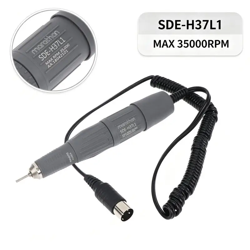 New 1 Set Nail Tool Drill Pen H37L1 35000rpm Handle For STRONG 210 Electric Manicure Machine Nails Drill Handpiece For Marathon
