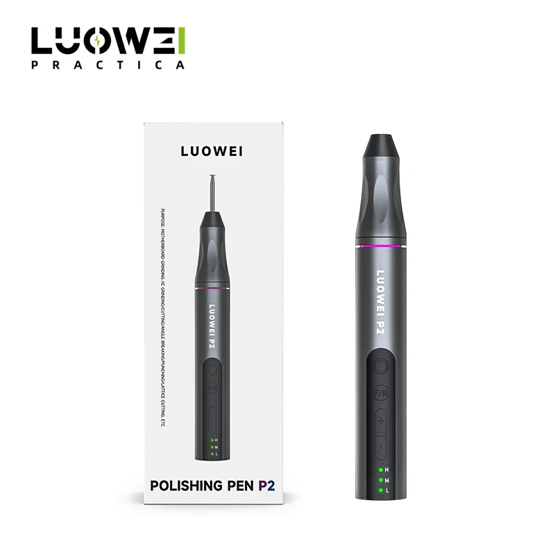 Luowei P2 Hand-held Electric Grinding Polishing Pen CPU NAND Grinding Cutting Removal Pen Screen IC Face ID Repair DIY Tool