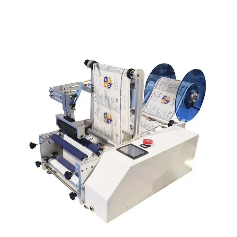 Printer Label Machine for Plastic Bottles Front and Back Side Label Applicator Bottles Sticker Labeling Machine