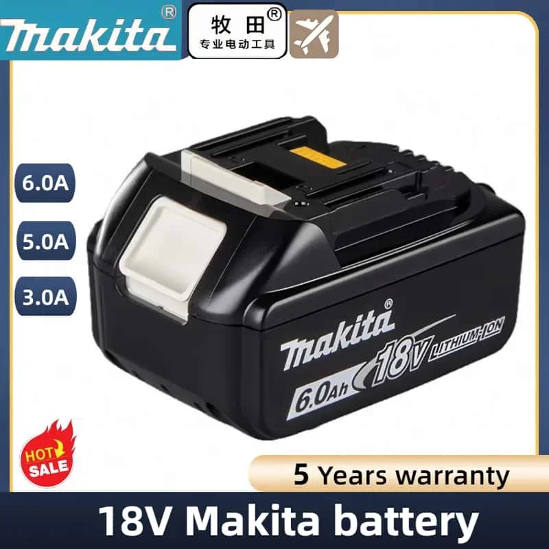 

100% Original Makita 6Ah/5Ah/2Ah 18V for Makita Battery BL1830B BL1850B BL1850 BL1840 BL1860 BL1815 Replacement Lithium Battery