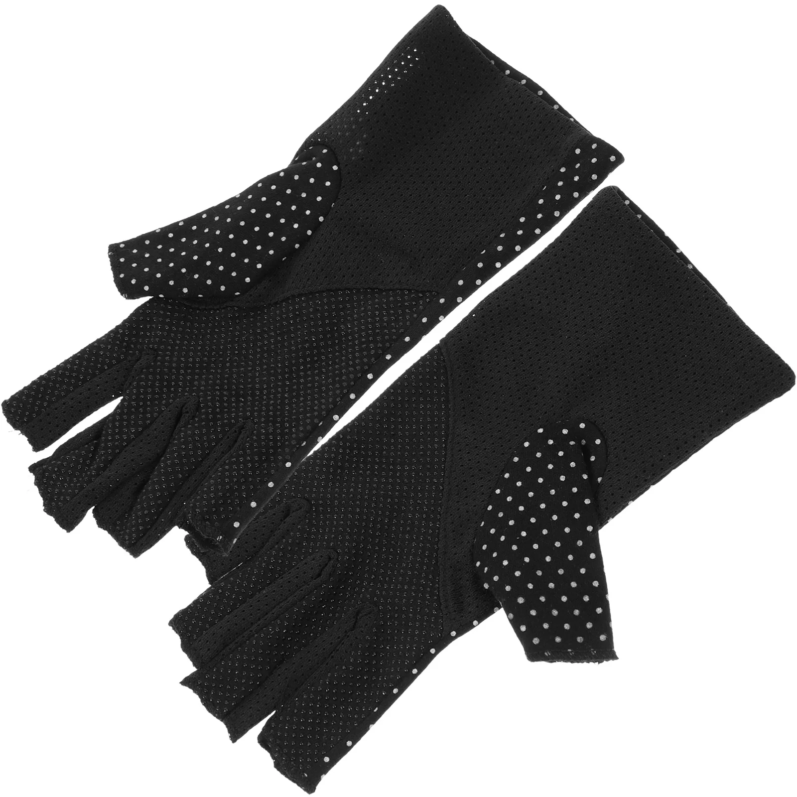 

UV Protection Gloves Women Summer Ultrathin Lightweight Cotton Non Slip Driving Cycling Sunblock Half Gloves Touch Screen