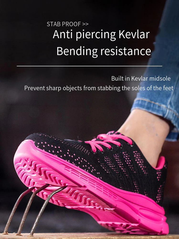 Cross Border Four Season Labor Protection Shoes Men Anti Smashing Anti Piercing Steel Toe Anti Slip Wear-resistant Safety Shoes