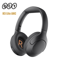 QCY H3 Lite ANC Wireless Headphones 40mm Driver Bluetooth 5.3 Earphones Active Noise Cancellation Over Ear Headset Clear HD Call