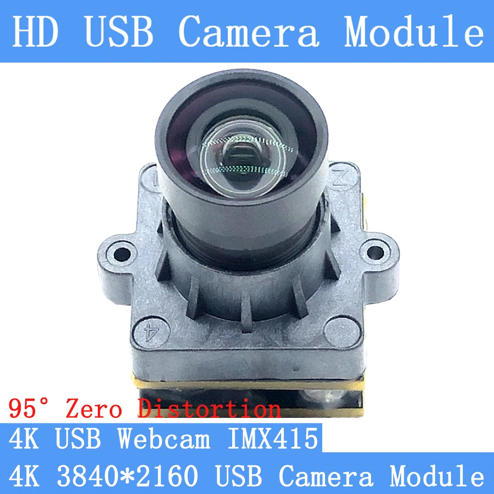 

4K USB Webcam MJPEG 30fps 3840x2160 IMX415 95° No distortion 20mm*20mm Mini UVC USB Camera Module