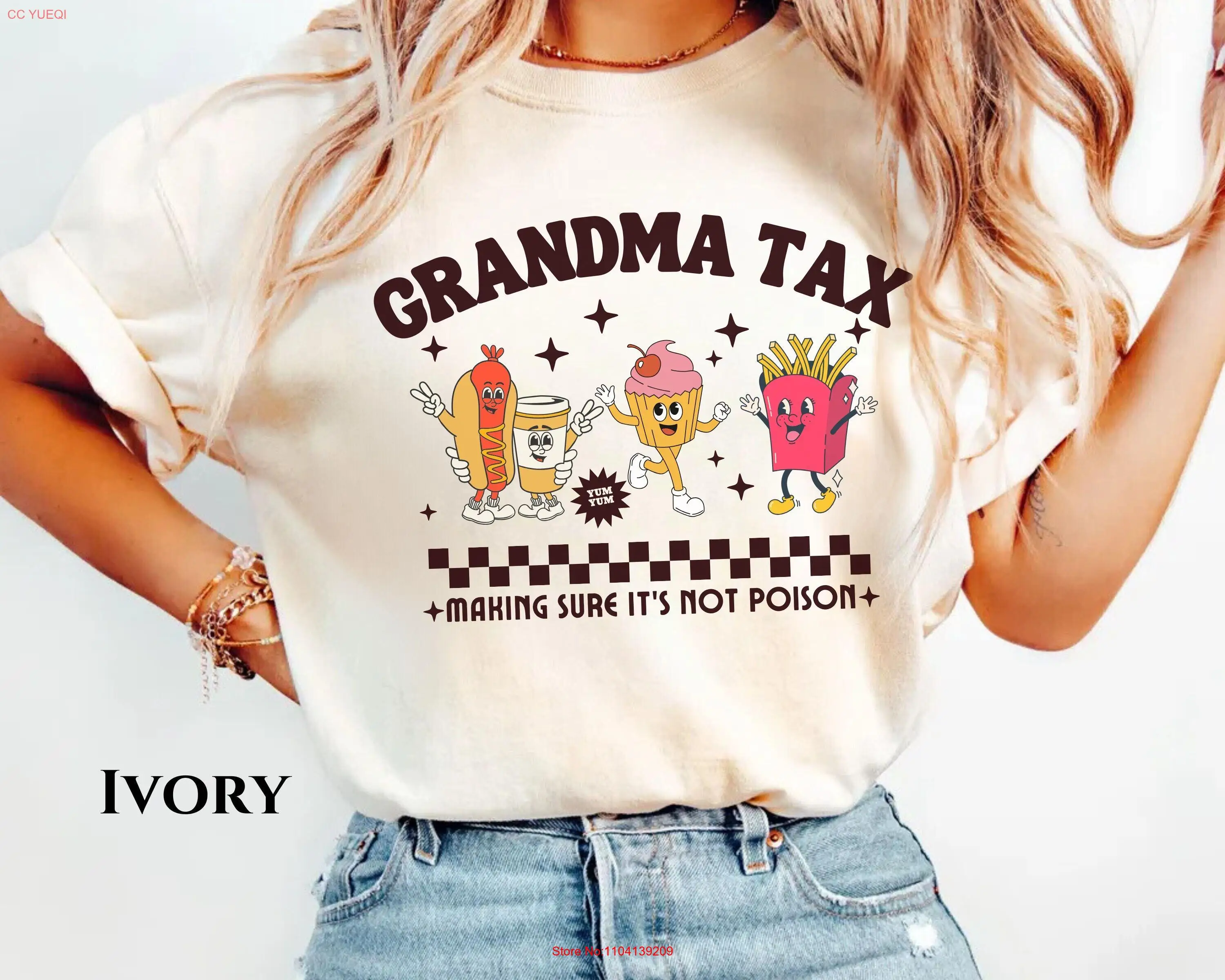 Grandma Tax Comfort Color T Shirt Funny Humorous For Grandma's Taxation Granny Jokes Birthday Nanny appreciation