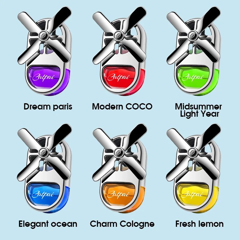 New Car Aromatherapy Air Freshener Rotating Propeller Vent Fragrance Aromatherapy Creative Mini Perfume Decoration Accessories image 2